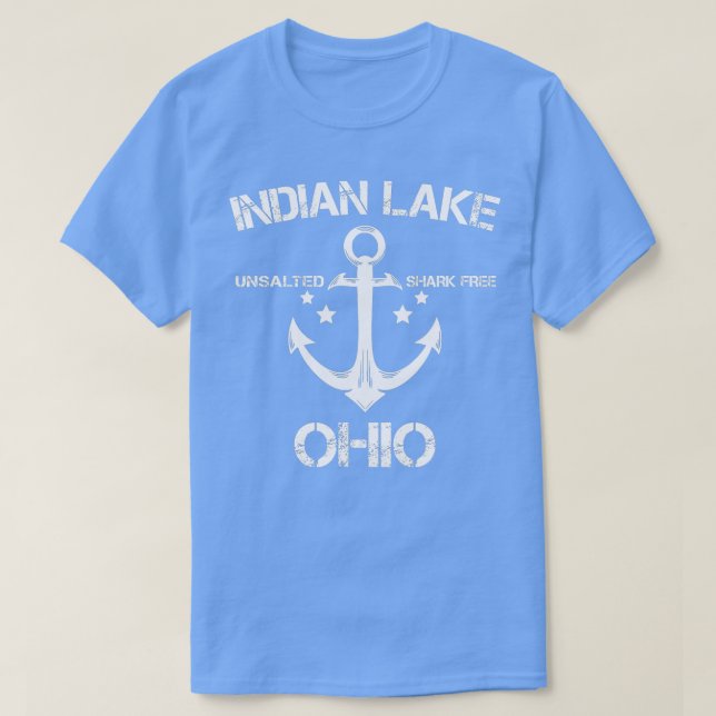 Camiseta LAGO INDIO OHIO Funny Pescando camping regalo de v (Diseño del anverso)