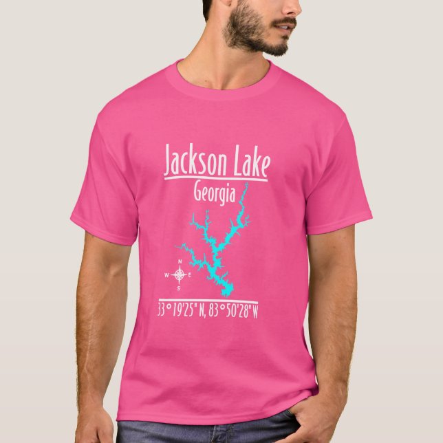 Camiseta Lago Jackson moderno - Georgia (Anverso)