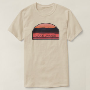 Camiseta Lago James North Carolina Red Sunrise