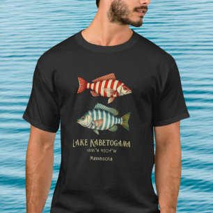 Camiseta Lago Kabetogama Minnesota pescado náutico