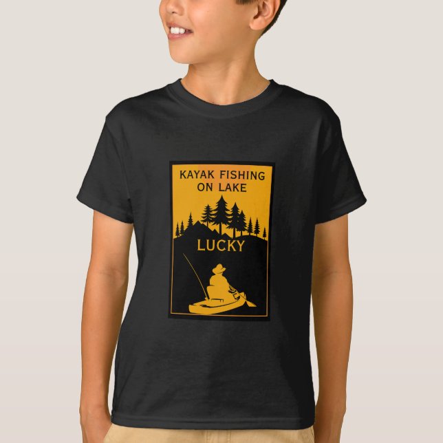 Camiseta Lago Kayak Y Pesca De Río (Anverso)