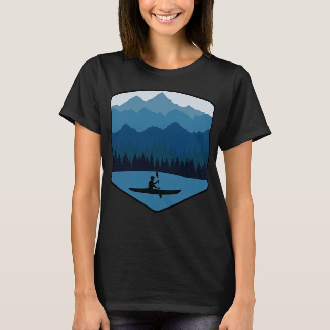 Camiseta Lago Kayaking Canoe Kayak Paddling (Anverso)