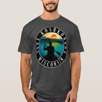 Camiseta Lago Koshkonong Wisconsin en canoa