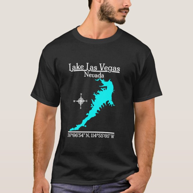 Camiseta Lago Las Vegas Nevada Larga Sleeve T Shirt (Anverso)
