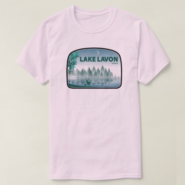 Camiseta Lago Lavon Texas Deer (Diseño del anverso)