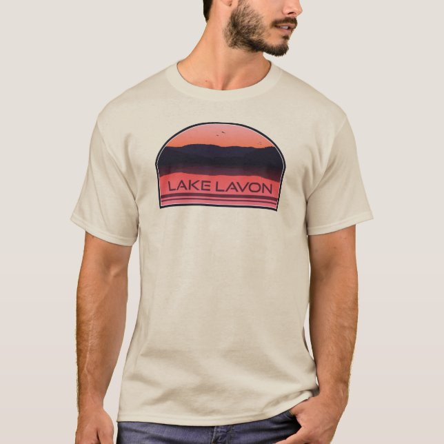 Camiseta Lago Lavon Texas Red Sunrise (Anverso)