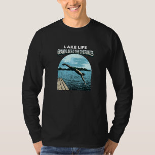 Camiseta Lago Life Gran Lago O' Los Cherokees Nadando Okl