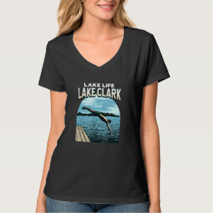 Camiseta Lago Life Lago Clark Natación Alaska Nadadora