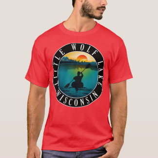 Camiseta Lago Little Wolf Wisconsin Kayaking