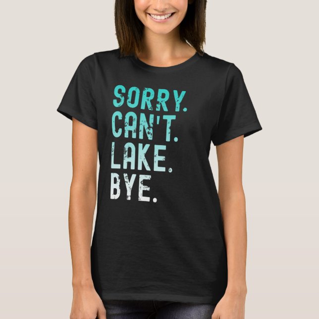 Camiseta Lago Lo siento No Se Puede Ladear (Anverso)
