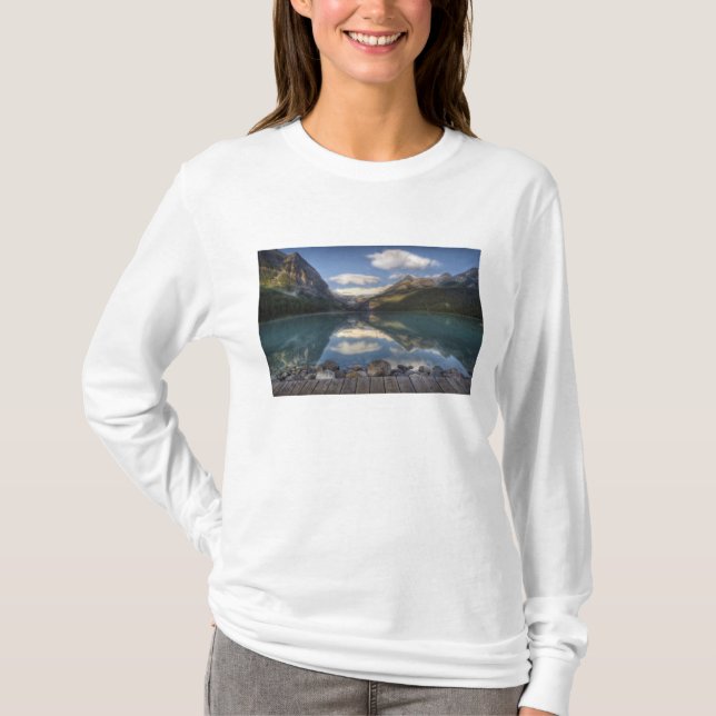 Camiseta Lago Louise al amanecer, Parque Nacional Banff, (Anverso)