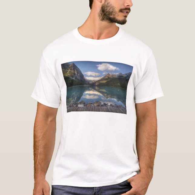 Camiseta Lago Louise al amanecer, Parque Nacional Banff, (Anverso)
