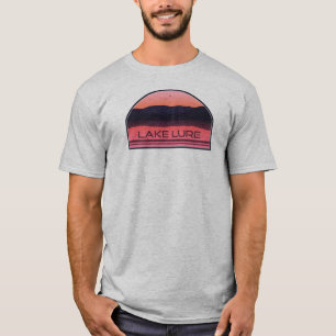 Camiseta Lago Lure North Carolina Amanecer Rojo