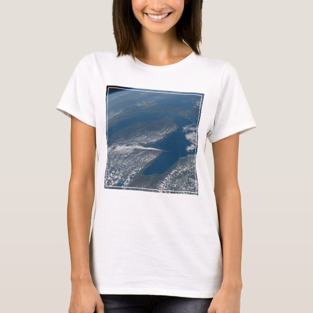 Camiseta Lago Michigan, Lago Huron Y Estado De Michigan. (Anverso)