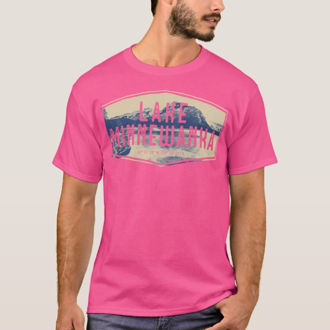 Camiseta Lago Minnewanka Hexagon Banff National Park Albert (Anverso)