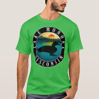 Camiseta Lago Monona Wisconsin Loon