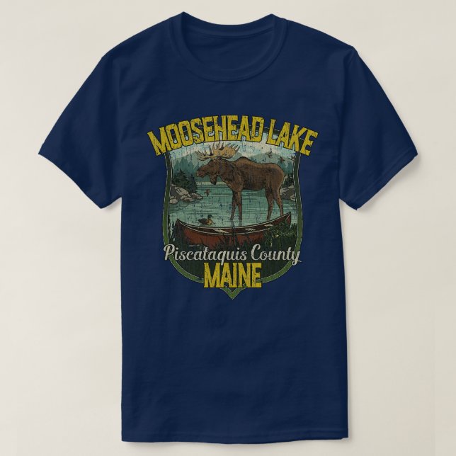 Camiseta Lago Moosehead Maine 1827 (Diseño del anverso)