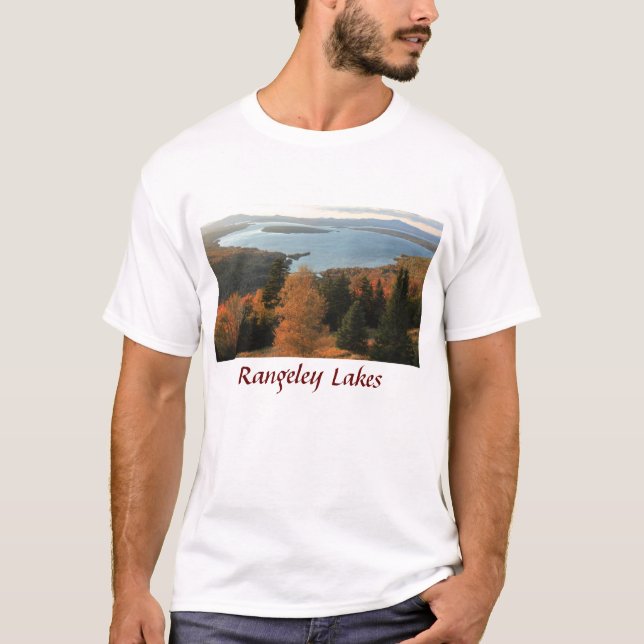 Camiseta Lago Mooselookmeguntic de la región de los lagos (Anverso)