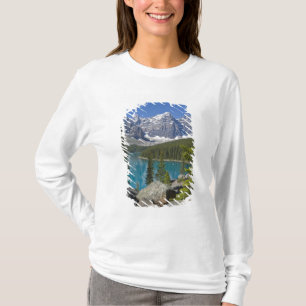 Camiseta Lago Moraine, Canadian Rockies, Alberta, Canadá
