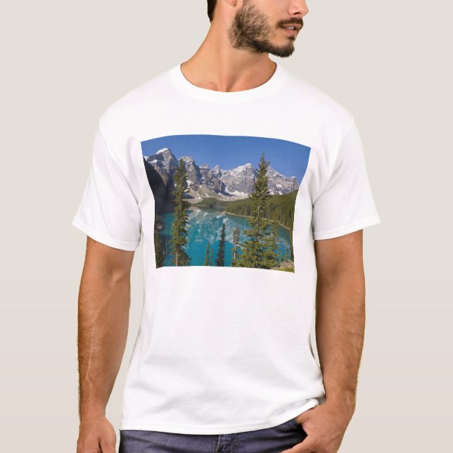 Camiseta Lago Moraine, Canadian Rockies, Alberta, Canadá 2 (Anverso)