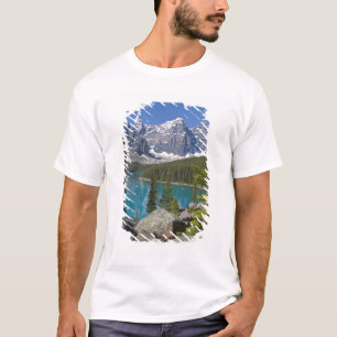 Camiseta Lago Moraine, Rocosas canadienses, Alberta, Canadá