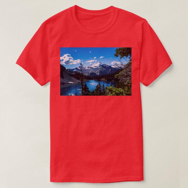 Camiseta Lago Mt Baker y Baker (Diseño del anverso)