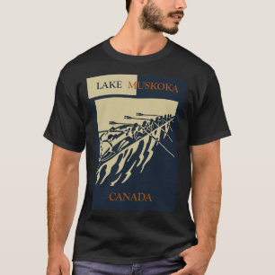 Camiseta Lago Muskoka en Ontario Canadá Estilo Retro Vintag