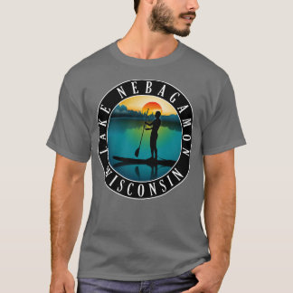 Camiseta Lago Nebagamon Wisconsin Paddleboard