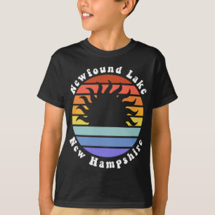 Camiseta Lago Newfound New Hampshire Amanecer Vacaciones Fa