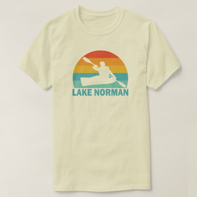 Camiseta Lago Norman Carolina Kayak (Diseño del anverso)