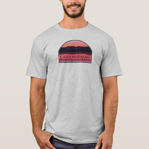 Camiseta Lago Norman Carolina Red Sunrise