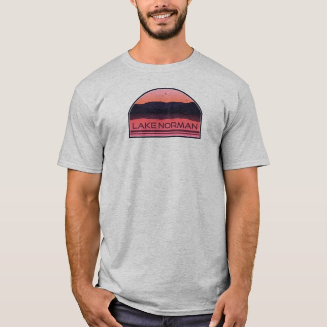 Camiseta Lago Norman Carolina Red Sunrise (Anverso)