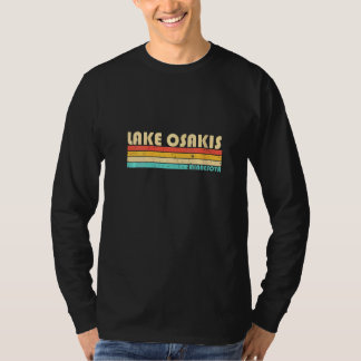 Camiseta Lago Osakis Minnesota Divertido Pesca Camping Dama