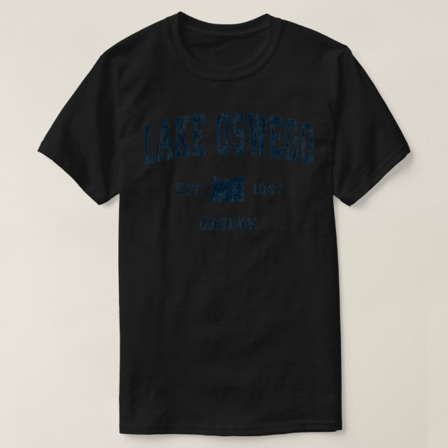 Camiseta Lago Oswego Oregon O Marina de Diseño Deportivo Vi (Diseño del anverso)