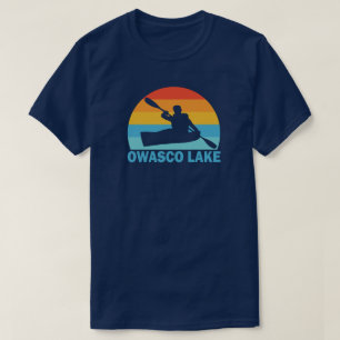 Camiseta Lago Owasco Nueva York Kayak
