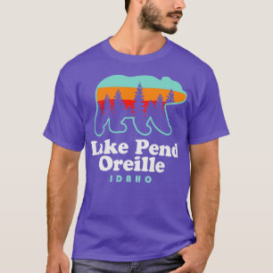 Camiseta Lago Pend Oreille Idaho Campamento pesquero TShirt