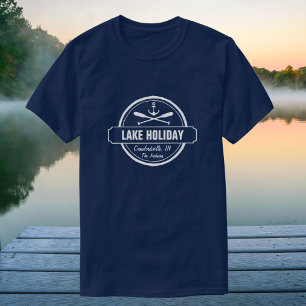Camiseta Lago personalizado, pueblo y nombre familiar Nauti