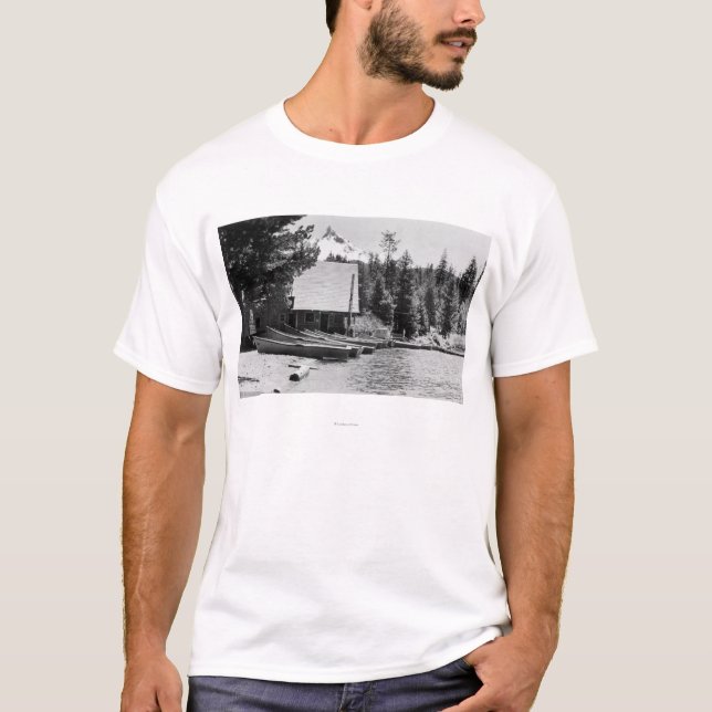 Camiseta Lago PhotographDiamond de la casa de campo del (Anverso)