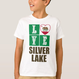 Camiseta Lago Plateado de Corazón de Bandera Estatal de la 