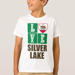 Camiseta Lago Plateado de Corazón de Bandera Estatal de la 