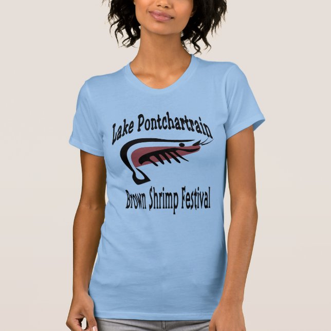 Camiseta Lago Pontchartrain Brown Shrimp (Anverso)