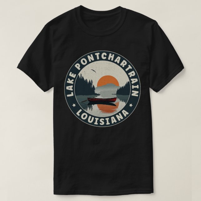 Camiseta Lago Pontchartrain Louisiana Sunset TShirt (Diseño del anverso)