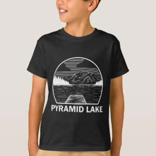 Camiseta Lago Pyramid Nevada divertido verano de pesca y ca