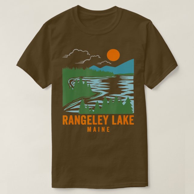 Camiseta Lago Rangeley Maine (Diseño del anverso)