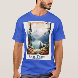 Camiseta Lago retro vintage Tahoe nevada California Majesti