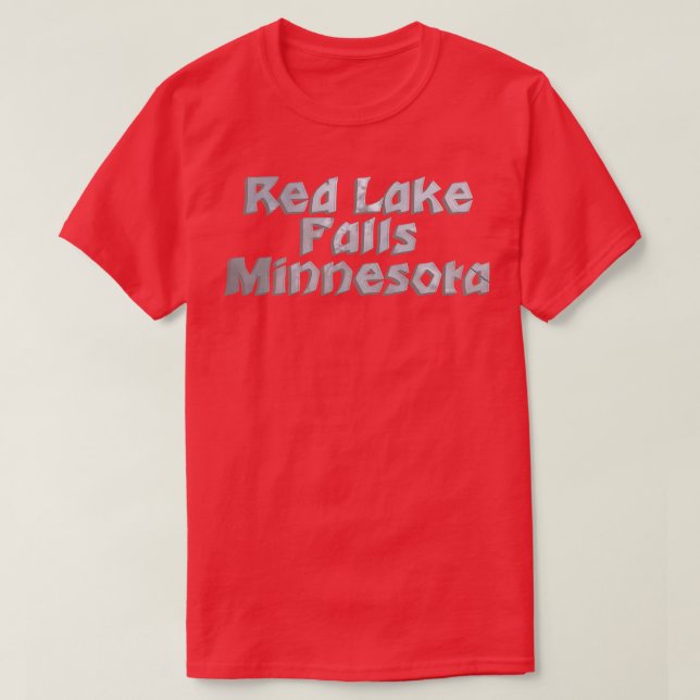 Camiseta Lago Rojo Cae Minnesota (Diseño del anverso)