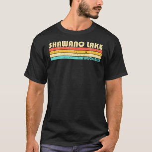 Camiseta Lago Shawano Wisconsin Divertido Verano de Pesca C