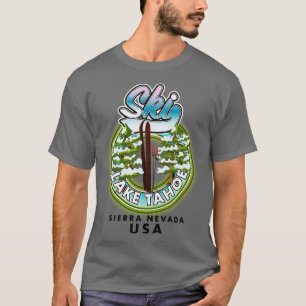 Camiseta Lago Ski Tahoe Sierra Nevada EE.UU.