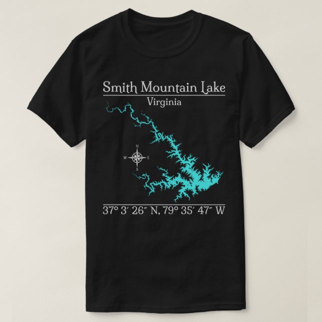 Camiseta Lago Smith Mountain, Virginia  (Diseño del anverso)