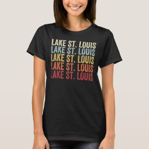 Camiseta Lago St Louis Missouri Lago St Louis MO Retro Vint